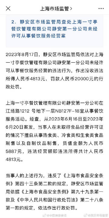 上海无证餐饮监管升级与合规化进程最新动态